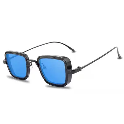 Retro-Herrensonnenbrille mit eckigem Metallrahmen, Modell 2026 - 8