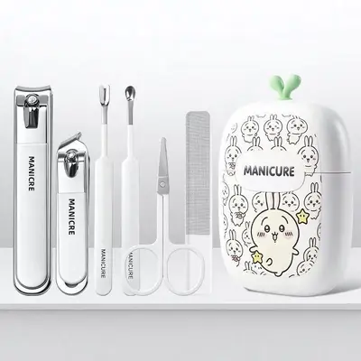 Stainless steel nail clipper set, 6-piece portable - 9