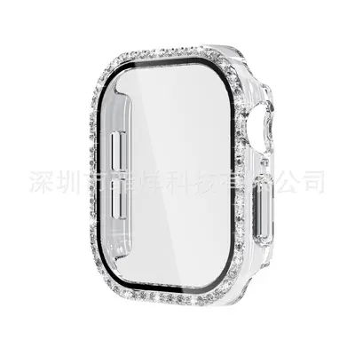 Apple S10 saat koruyucu kılıfı için uygundur AppleWatch10 elmas kaplı Apple saat koruyucu kılıf filmi entegre - 7