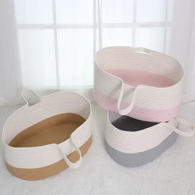 Cotton Rope Baby Portable Handheld Basket - 4
