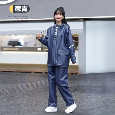 防暴雨骑行成人套装男全身款女单人外卖分体式雨衣骑手自行车电动 - 13