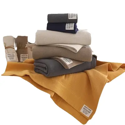 Badetuch 100% Baumwolle Typ A luftige Baumwollhandtuch-Set Doppel-Heimtextilien tägliches Gesichtshandtuch Geschäfts-Geschenkhandtuch grenzüberschreitend - 5