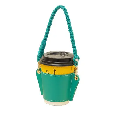 Lederhülle für Becher, isolierend und hitzebeständig, für Kaffee- und Milchteebecher