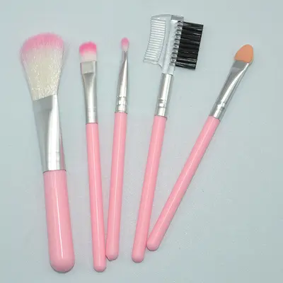 Pink 5-piece makeup brush set, eyeshadow brush, lip brush, makeup brush, five-piece brush set, beauty concealer blush - 8
