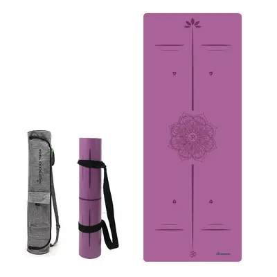Silent PU rubber yoga mat, non-slip, thickened, widened - 12