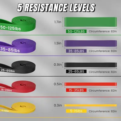 跨境阻力带瑜伽健身弹力带TPE乳胶拉力器力量训练引起向上定Logo