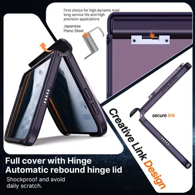 iPhone Duo case with stand, spring hinge, foldable protective