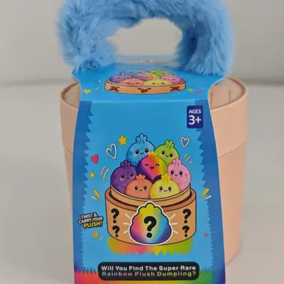 Plush Dumpling Stress Toy with Steamer