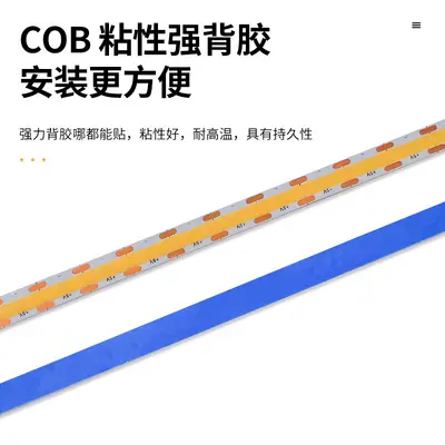 COB 5V LED-Streifen Niedrigspannung ultra-schmale LED-Leiste wasserdicht USB selbstklebend hoher CRI-Wert Fernseh-Ambientebeleuchtung flimmerfrei