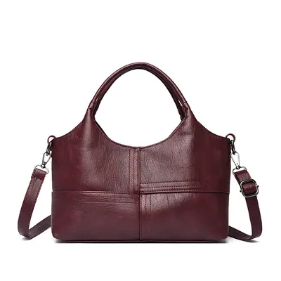 Soft Leather Women's Handbag, Lightweight Large Capacity Crossbody - 12