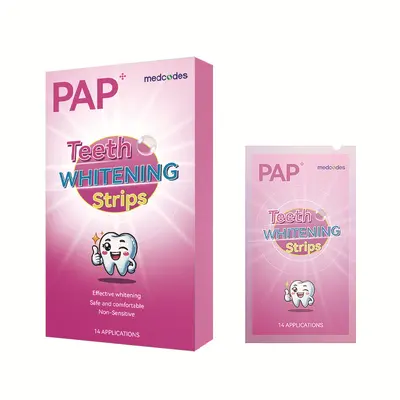 跨境新款PAP牙贴 炫白亮白牙齿去烟渍茶渍减黄美牙贴片便携美白条 - 6