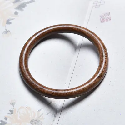 Chinesisches Holzarmband mit Drehstruktur-Design - 12