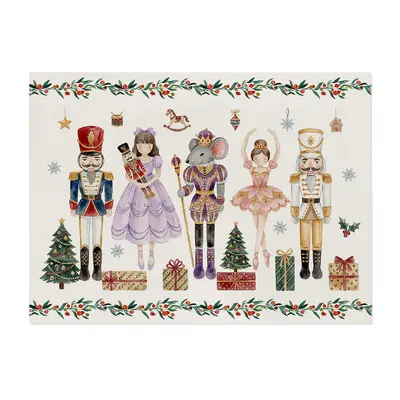 Weihnachts-Tischset mit Elch-Motiv, wasser- und ölabweisend - 8