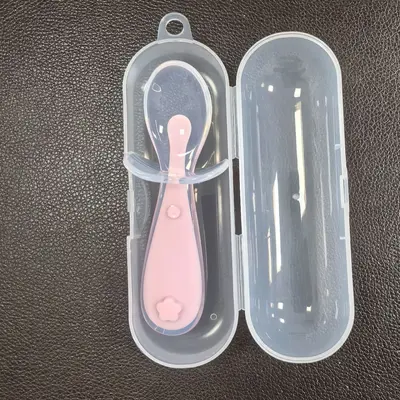 Silikon-Weichlöffel für Neugeborene, Babybreilöffel ab 6 Monaten