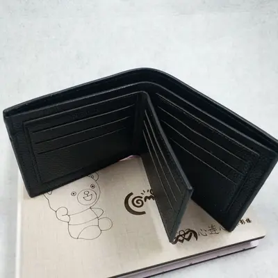 Men's Multifunctional PU Leather Short Wallet, Horizontal Design - 2