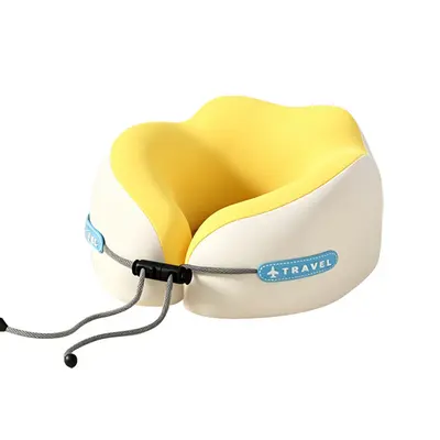 U-shaped memory foam neck pillow, travel, portable - 6