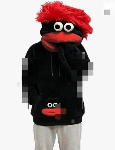 Langhaar-Monster-Einteiler-Pyjama aus Korallenfleece, Halloween - 9