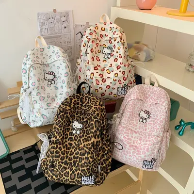 Crossborder ins Freizeit einfaches Leopardenmuster Rucksack Damen Schüler Reiserucksack große Kapazität Schulrucksack
