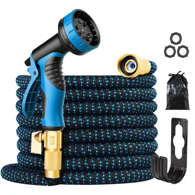 High Pressure Car Wash Water Gun, Telescopic Garden Hose Set