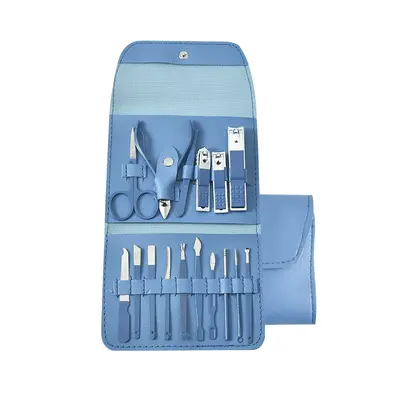 Tırnak kesme seti 12 parçalı katlanabilir maniküre aracı - 8