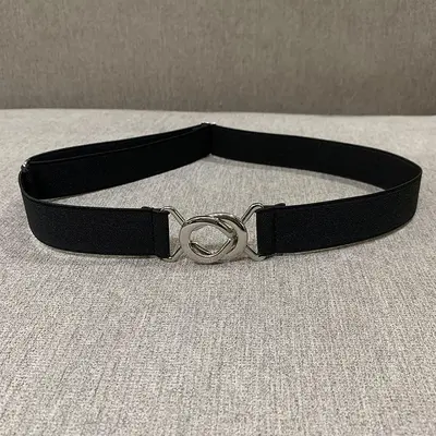Kadın elastik kemer, 3 cm genişlik, ayarlanabilir - 7