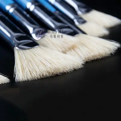 Magritte Art Brush Set, Gouache Fan Brushes