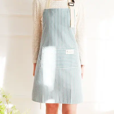Cotton-Linen Kitchen Apron for Women, Thin and Breathable - 8