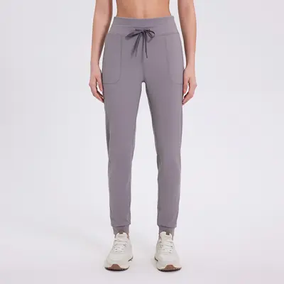 Çift Katlı Yüksek Bel Koşu Pantolonu Kadın, Yüksek Elastikiyetli Fitness ve Yoga, Dokuz Çe - 7