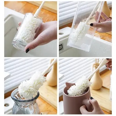 Long-Handled Cup and Bottle Brush for Blenders, No Dead Corners