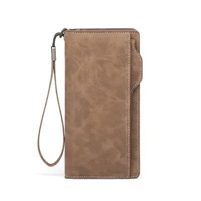 Herren-Langbrieftasche aus Leder, 3-in-1 mit Handy-Kartenfach - 6