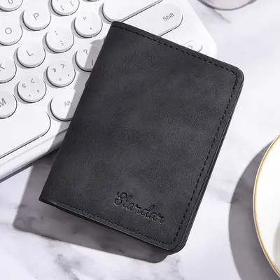 Ultra-Thin Mini Men's Wallet with Card Holder, Soft - 8