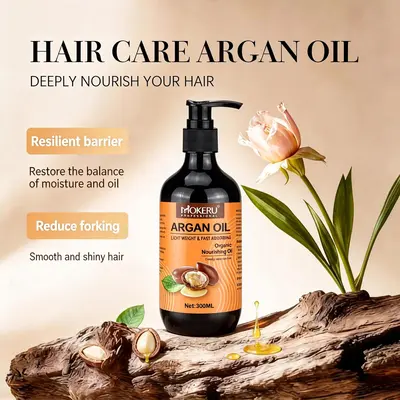 Macchino Argan Oil Hair Essential Oil, Organic Pure Oil, Frizz Control