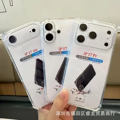 Magnetische Handyhülle für iPhone 17 Pro Max, iPhone 17 Pro transparente weiche Schale, 18 PM Raumfahrt-Schale, stoßfest