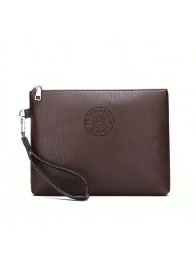 Men's Large Capacity Business Clutch, Retro Style - 7