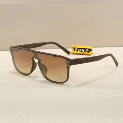 Retro Unisex Tek Parça Rüzgar Gözlüğü, Harfli Modern Güneş Gözlüğü - 3