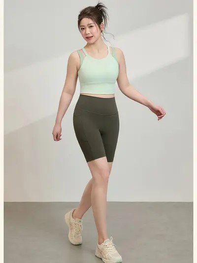 Plus Size Women's Sports Bra Vest, Shockproof Running and Fitness Wear - 5