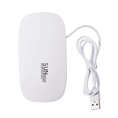 Mini Gel Nail Polish UV Lamp USB Interface Foldable Sunmini Mouse-shaped Phototherapy Lamp Small Nail Lamp