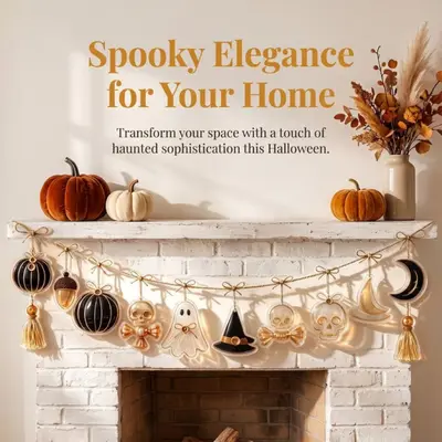 Halloween Hanging Garland Acrylic Banner