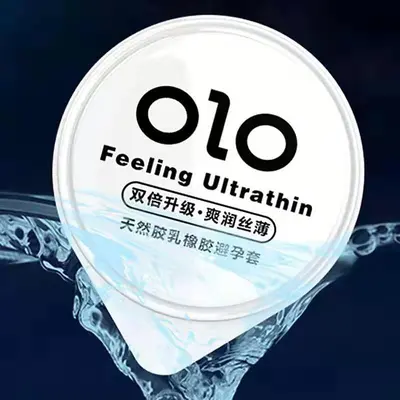 Olo Ultradünnes Einzelkondom mit viel Gleitmittel - 10