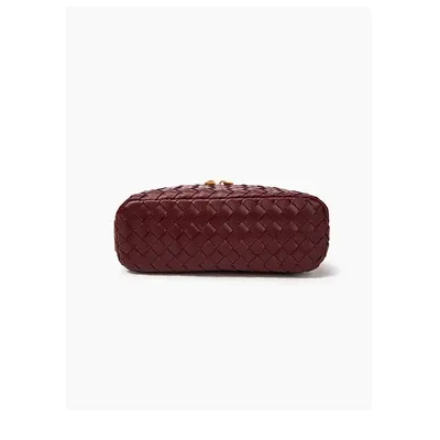 Woven Women's Crossbody Handbag with Evening Clutch Style - 4