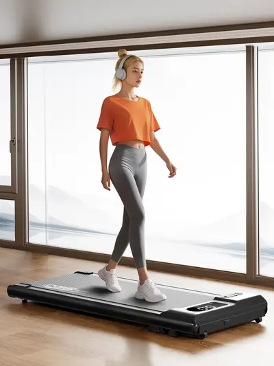 2-in-1 Electric Treadmill with Body Shaping Machine, Ultra-Quiet Home Use - 2