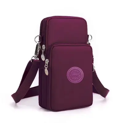 Women's Oxford Cloth Crossbody Mini Phone Bag