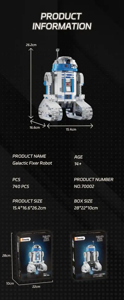 AmazingBlock 70002 Galaksi Tamir Robotu Yapı Blokları Seti, Çocuk Oyuncağı