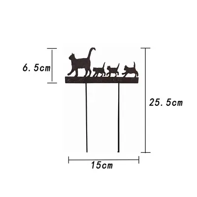 Kedi Desenli Mini Çiçek Vazosu, Japon ve Kore Tarzı Saksı Dekorasyonu - 4