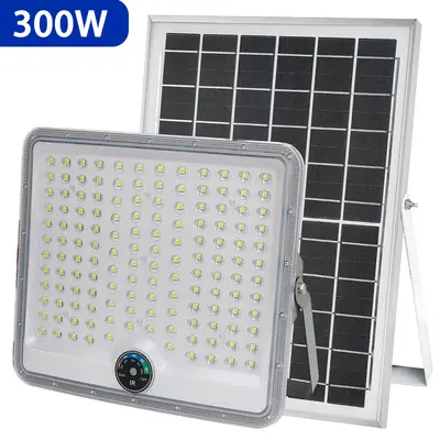 Solar-Gartenflutlicht mit gebogener Leuchtfläche, Modell 5054