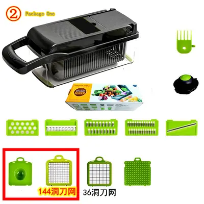 Multifunctional vegetable chopper, garlic onion potato - 8