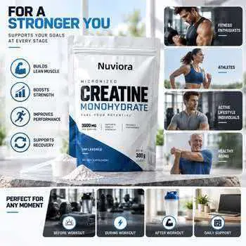 Whey Protein Creatine Monohydrate Powder 300g - 4