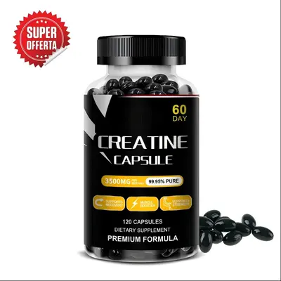 Creatine Capsules 120 Softgel Capsules Supplement