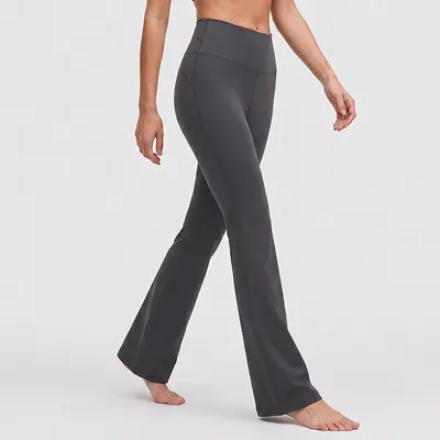 Women's Flared Yoga Pants, Super High Waist, Butt Lifting, 30" Length - 7