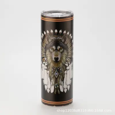 20 oz vakumlu paslanmaz çelik 304 termos bardak, taşınabilir, süblimasyon - 5